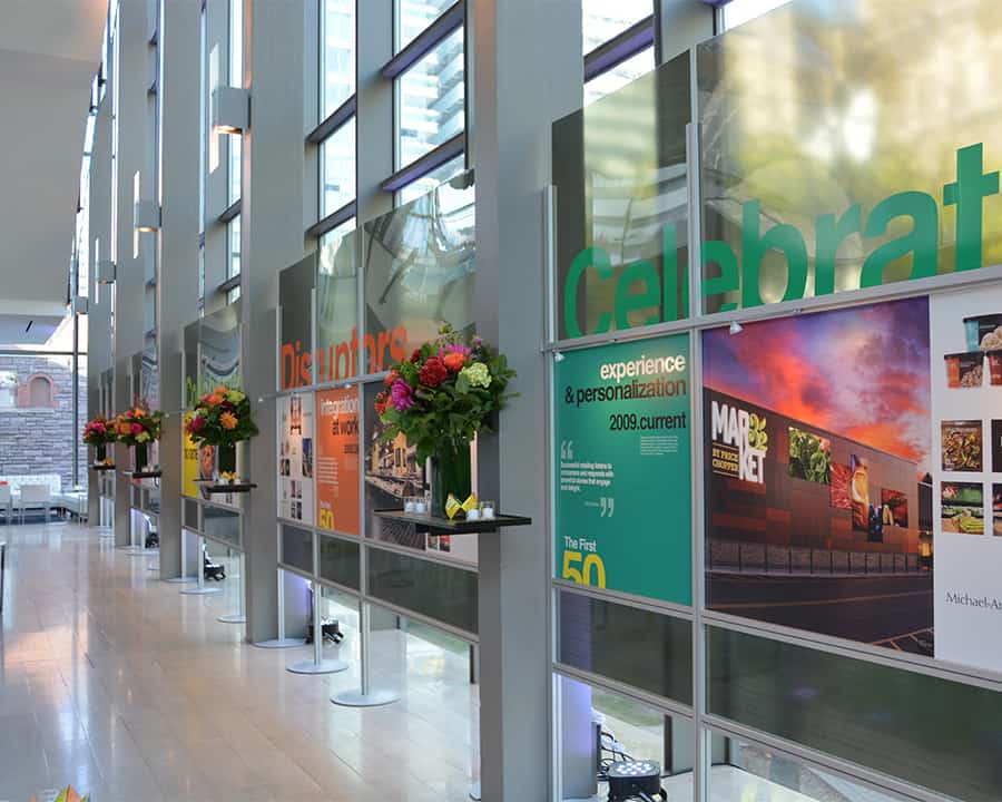 Freestanding Custom Display With Lighting